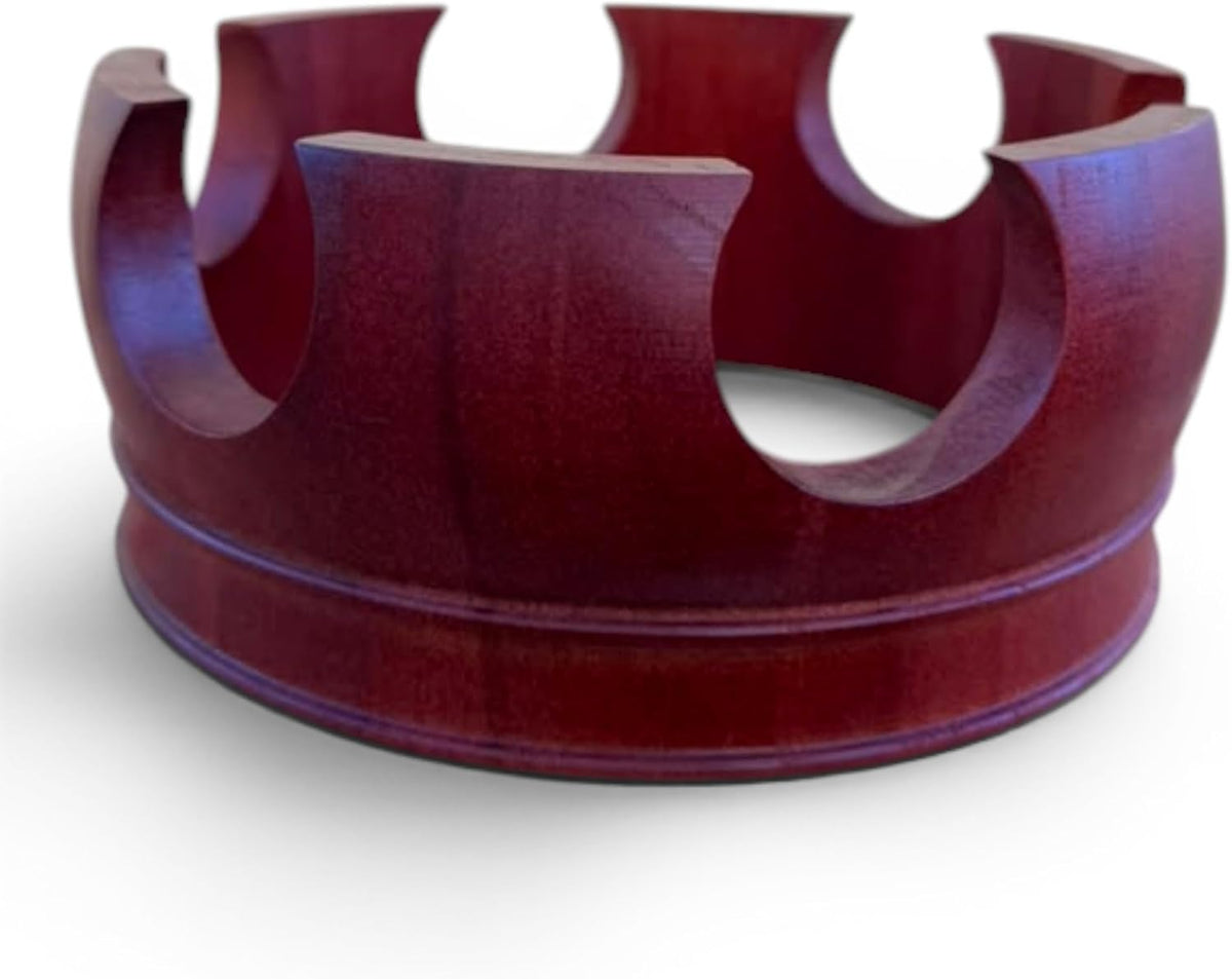 Wooden Corona Crown for Shango Batea – Red Yoruba Altar Accessory Decoration Santeria Religious