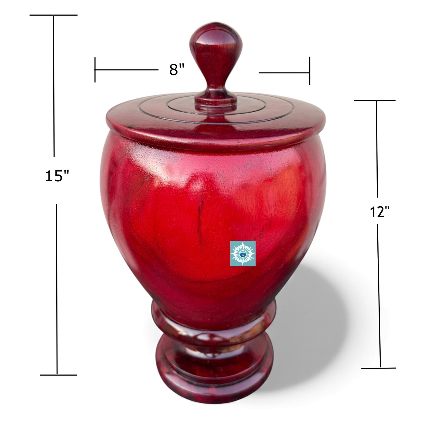Agayu Algayu Wooden Lebrillo with Lid – Santeria/Regla de