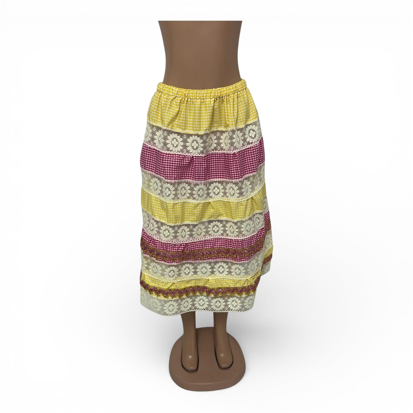 Chango Falda Salla Amarilla y Roja Bordada de Oshun