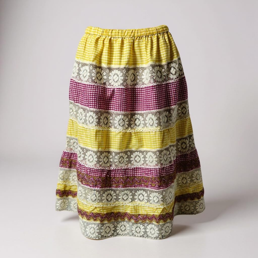 Chango Falda Salla Amarilla y Roja Bordada de Oshun