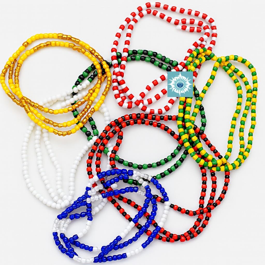 Elegua 7 Collares de Santeria Obatala, Shango, Oshun