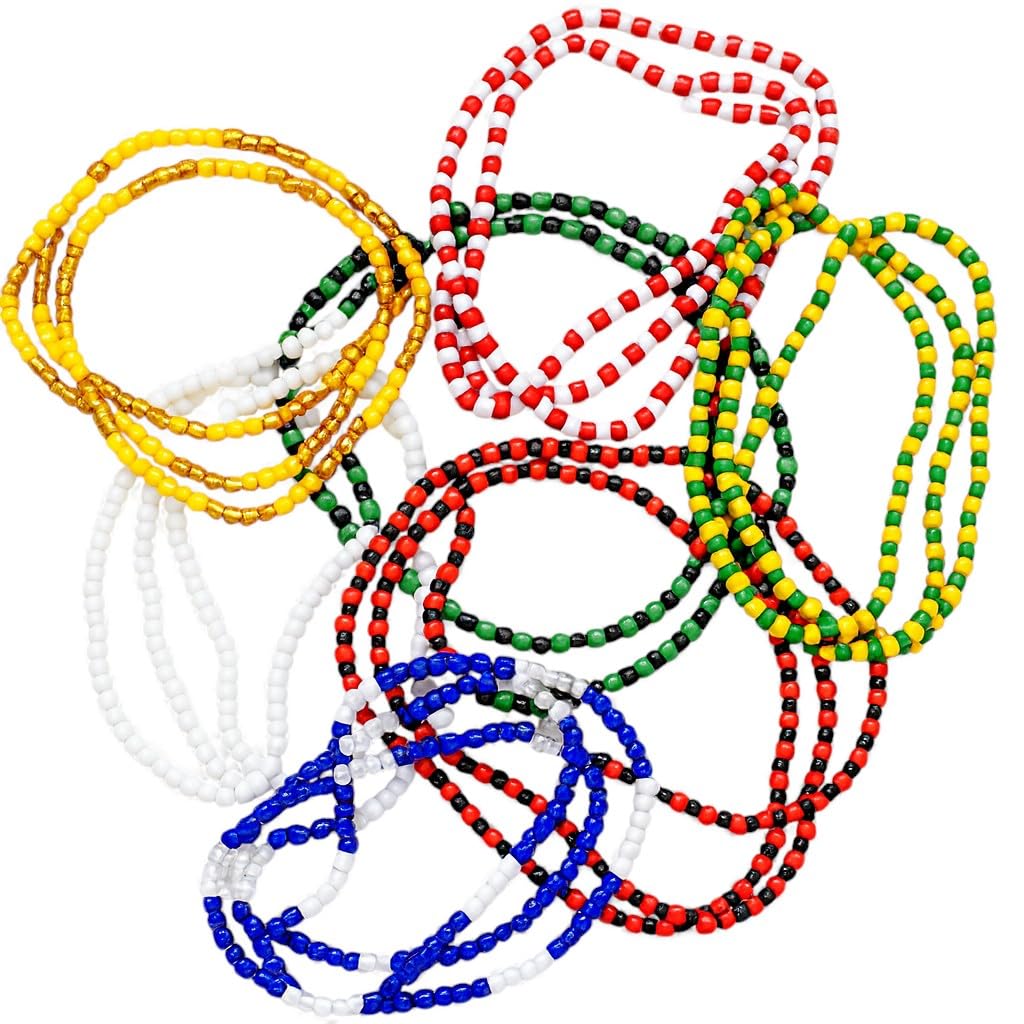 Elegua 7 Collares de Santeria Obatala, Shango, Oshun