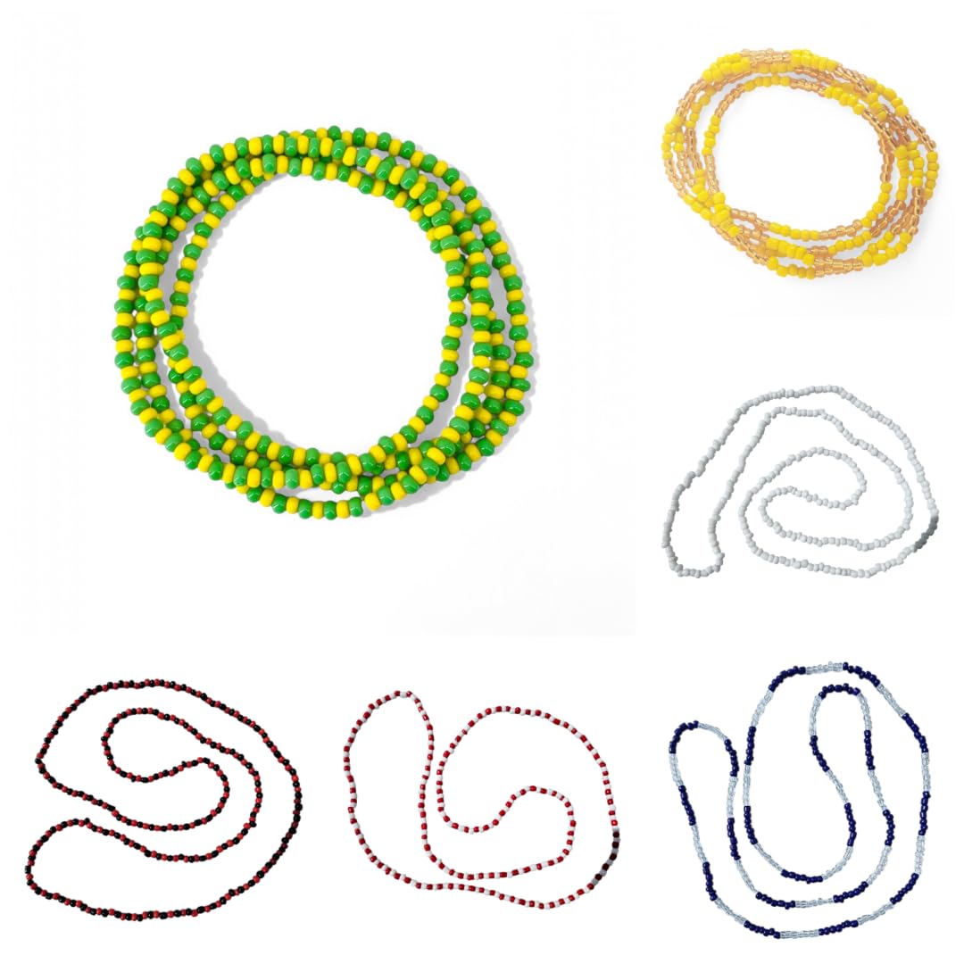 Elegua 6 Collares Santeria, Orula, Chango, Oshun, Yemaya