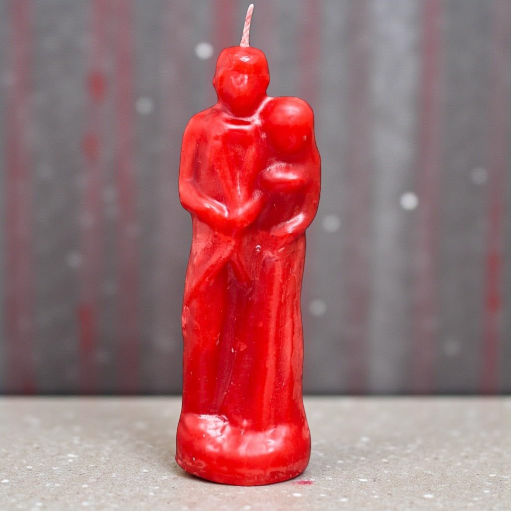 Red Marriage Couple Figure Candle Spiritual Union Candle