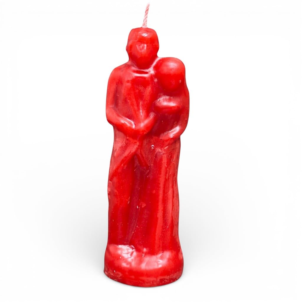 Red Marriage Couple Figure Candle Spiritual Union Candle