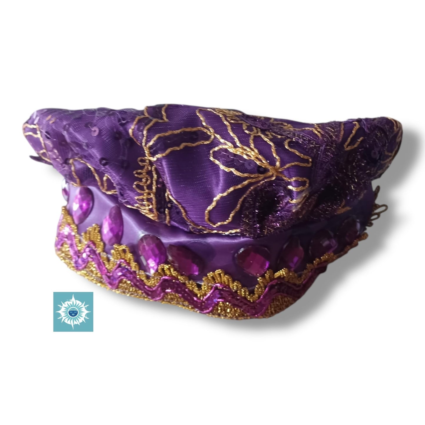 Babalu Aye Babalu-Aye Santeria Crown Hat – Purple Gorro de