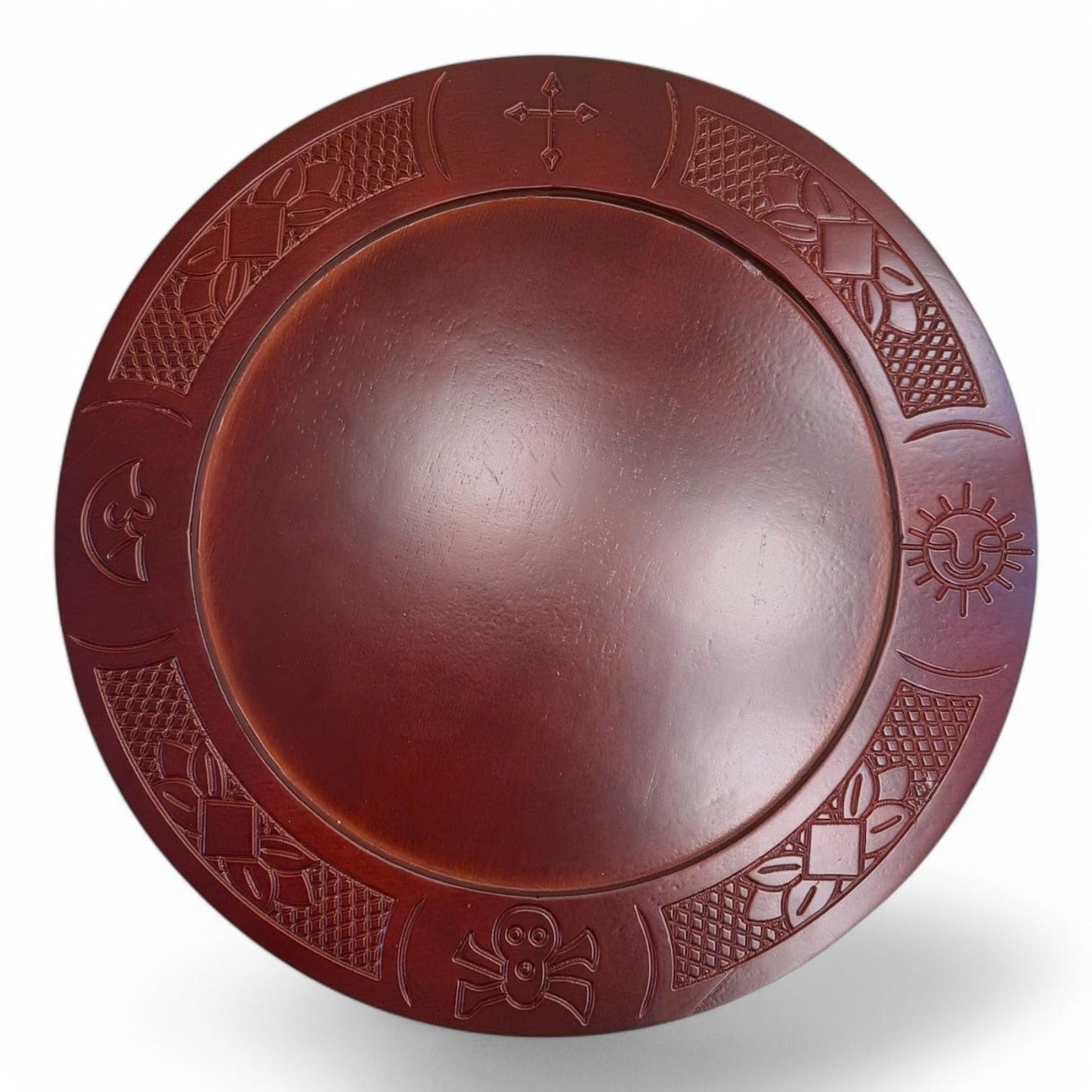 Orula Combo Tablero de Ifa con Brocha y Opele, 18" Inch