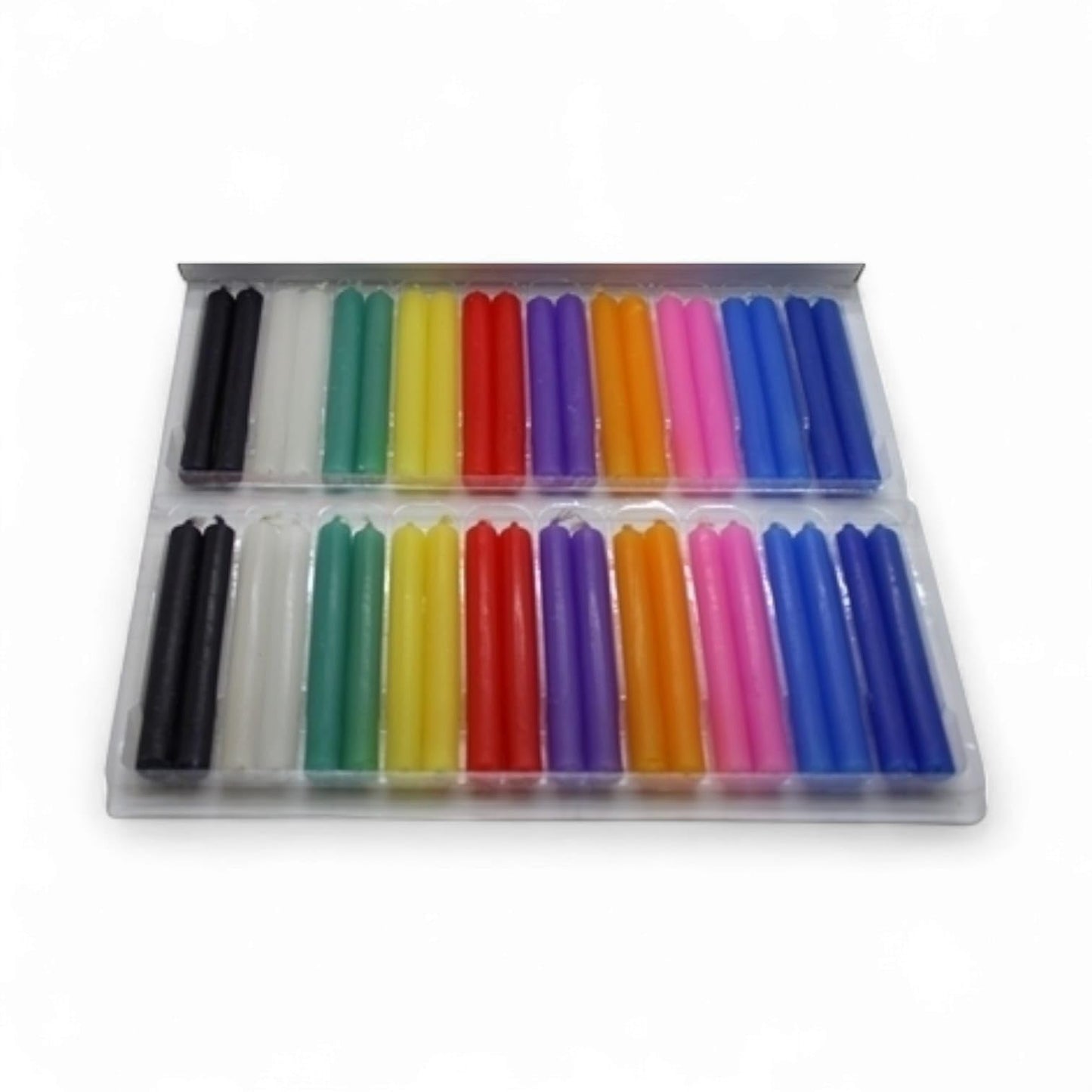 40 Multicolor Chime/Spell Candles  –  40 per Box 4" Inch