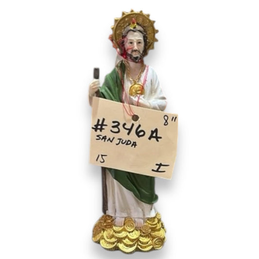 Saint Jude Thaddaeus Standing on Gold Coins Resin Figurine