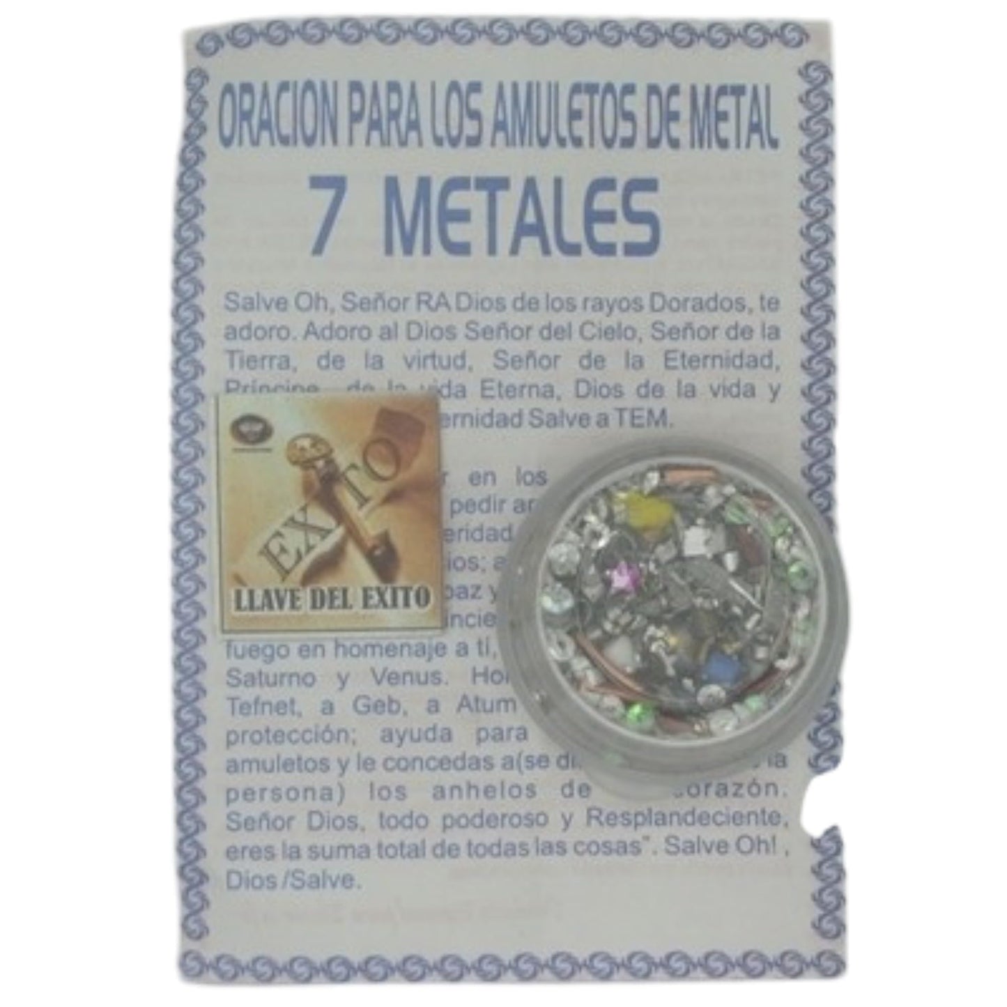 Prayer for Metal Amulet  –  Oracion para Los Amuletos de