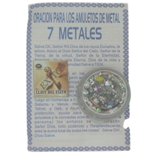 Prayer for Metal Amulet  –  Oracion para Los Amuletos de
