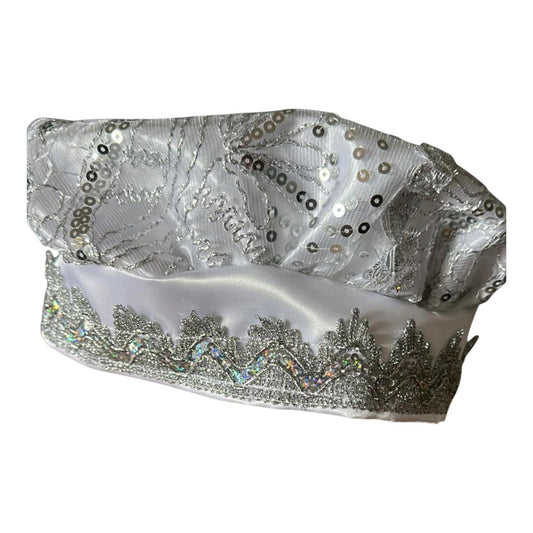 Obatala Gorro de Santo Blanco /Santeria Ceremony Hat