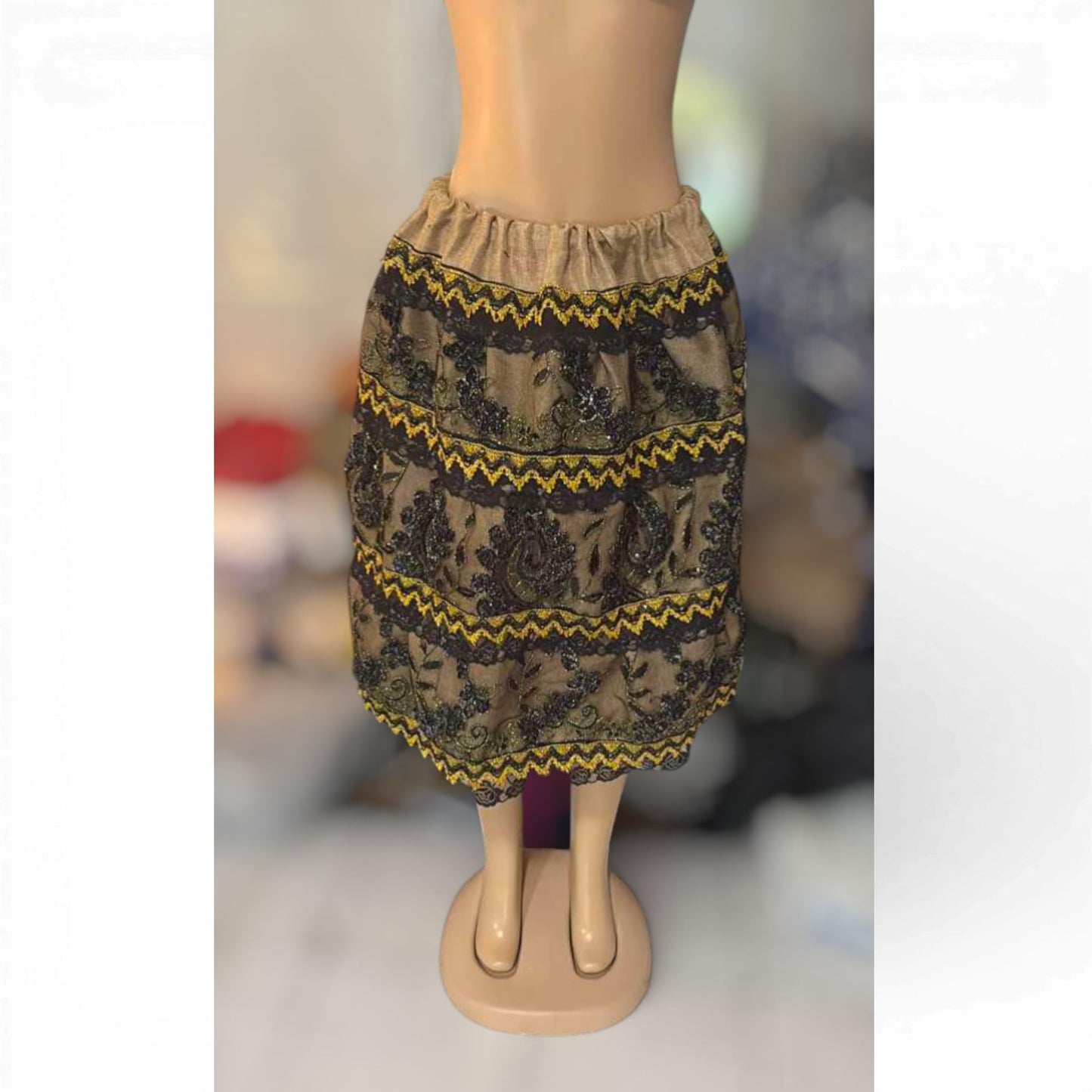 Babalu Aye – San Lazaro Alua Skirt – Traditional Santeria