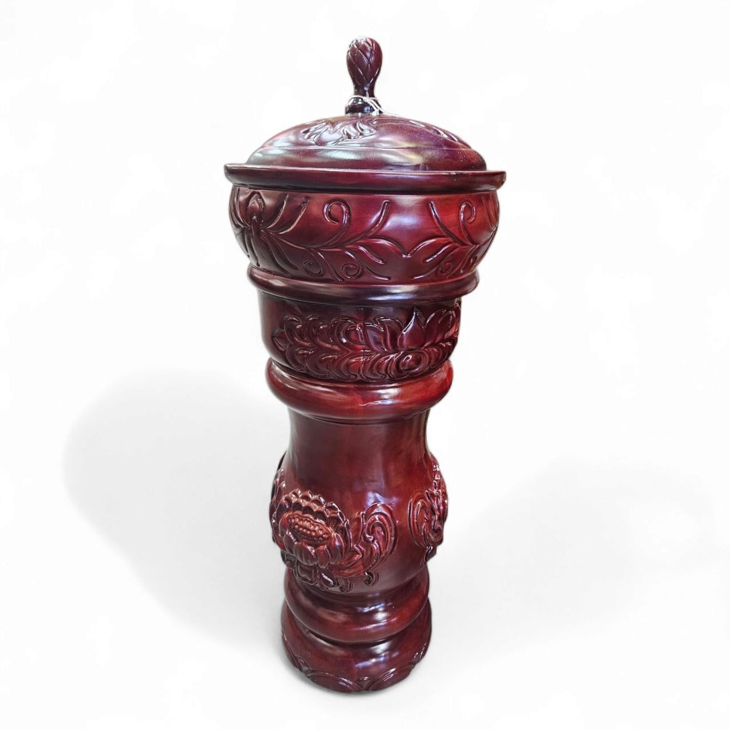 Chango/Orula Batea with Pilon – Hand carved Wood Sopera Set