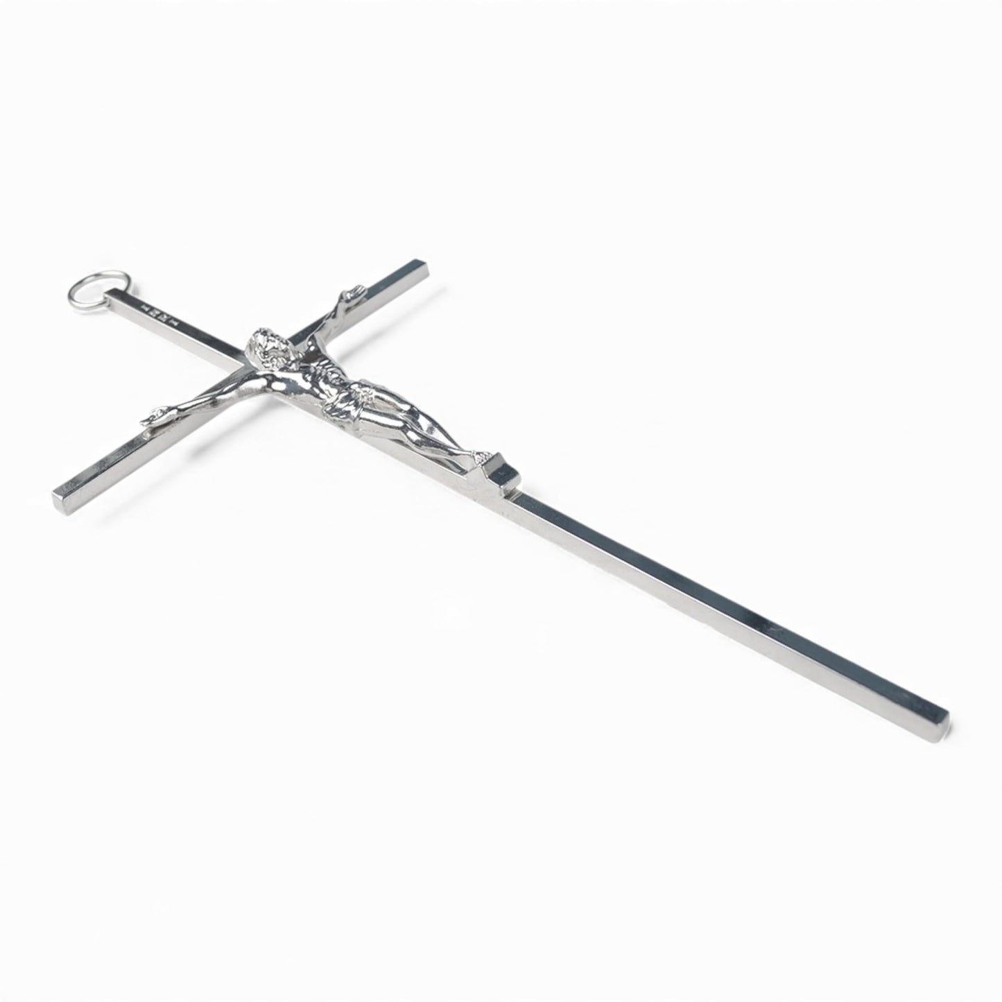 Silver Metal Crucifix 7 Inch