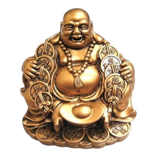 Buddha Chinese Coins  –  Religious Statue Figurine