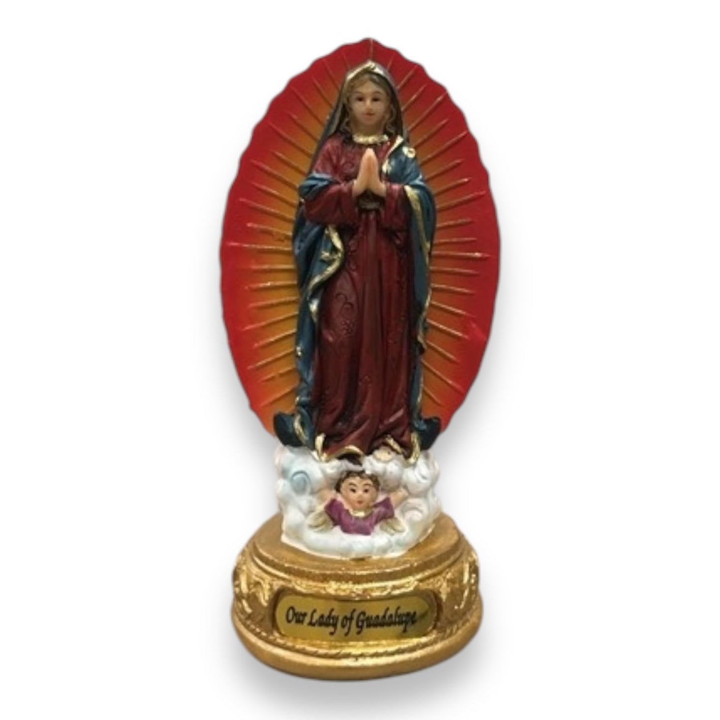 Our Lady of Guadalupe 5” Resin Figurine – Religious Statue