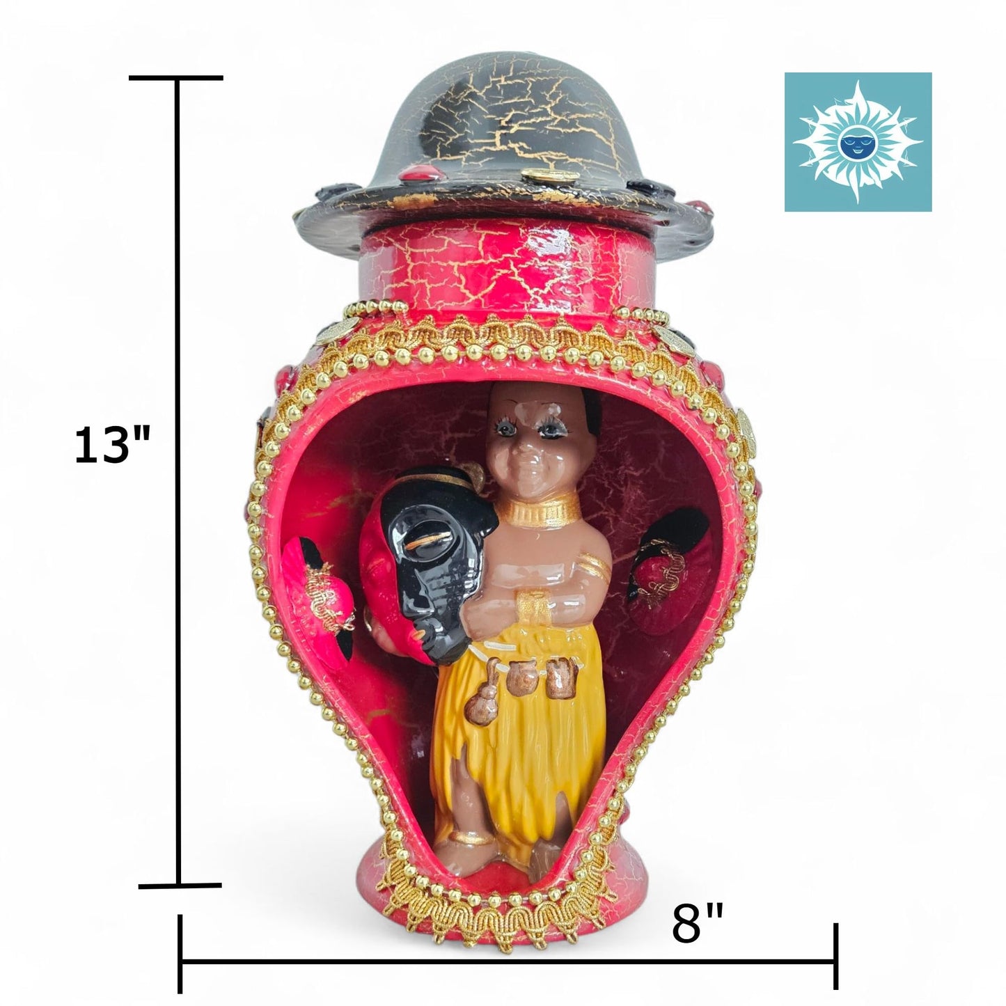 Elegua House 13” Tall – Casa de Eshu para Santeria Rituals