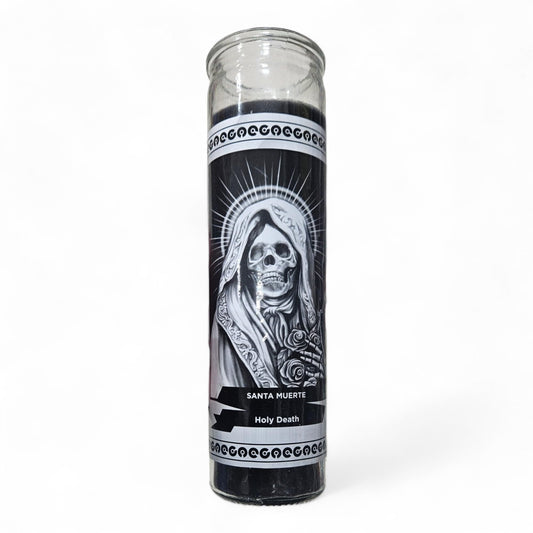 Prayer Candle 7 Day Holy Death 8" La Santa Muerte Unscented