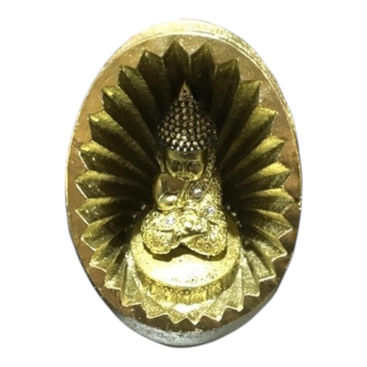 Buda Bebe en Esfera  –  Gold Yellow Baby Buddha in a Sphere
