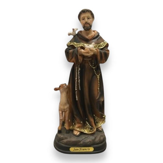 St. Francisco of Assisi 12" Statue Religiuos Figurine