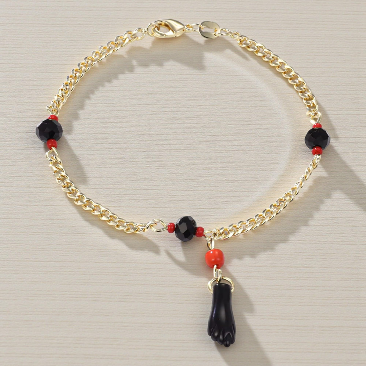 Pulsera Azabache 7.5" – Anti Mal de Ojo, Amuleto de Buena