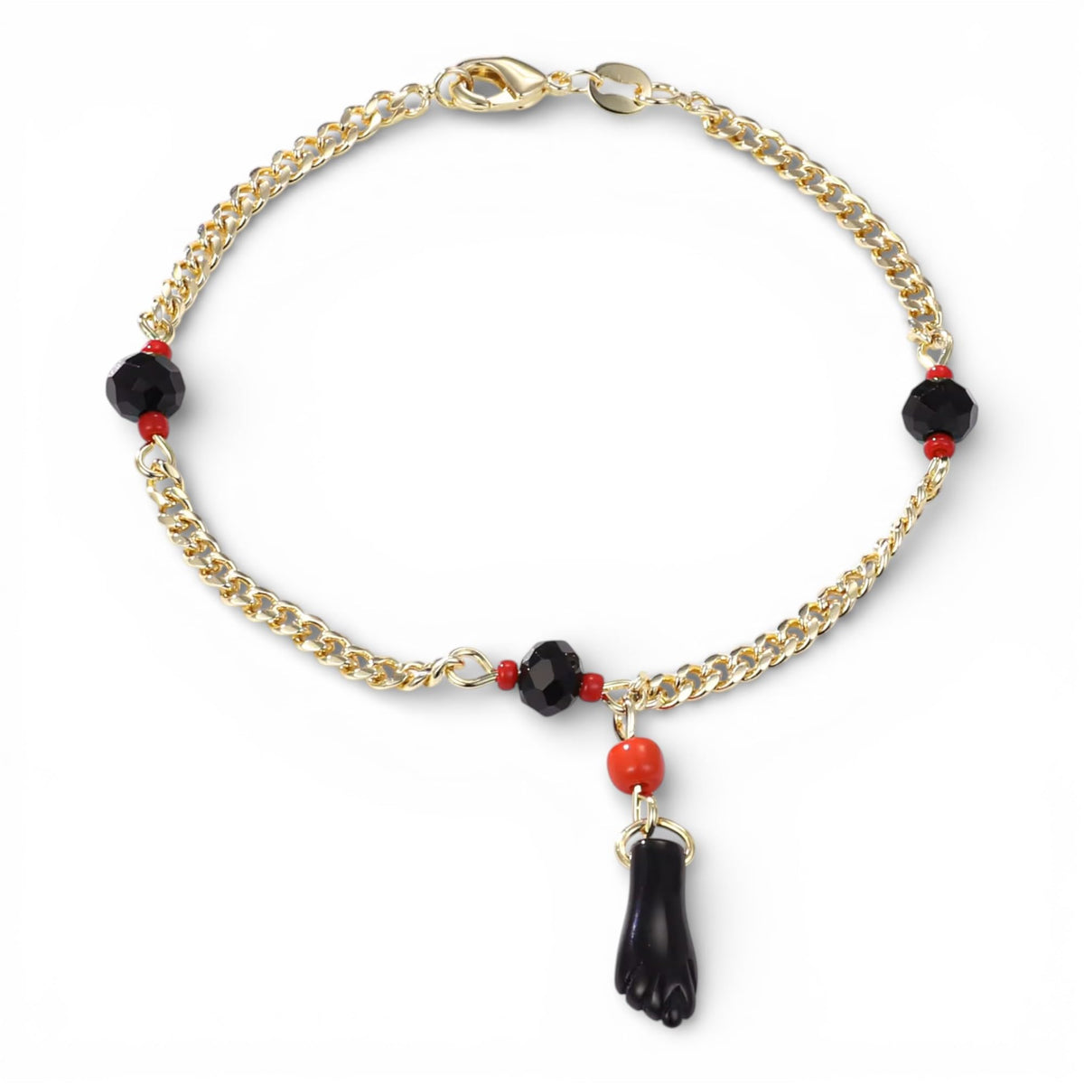 Pulsera Azabache 7.5" – Anti Mal de Ojo, Amuleto de Buena