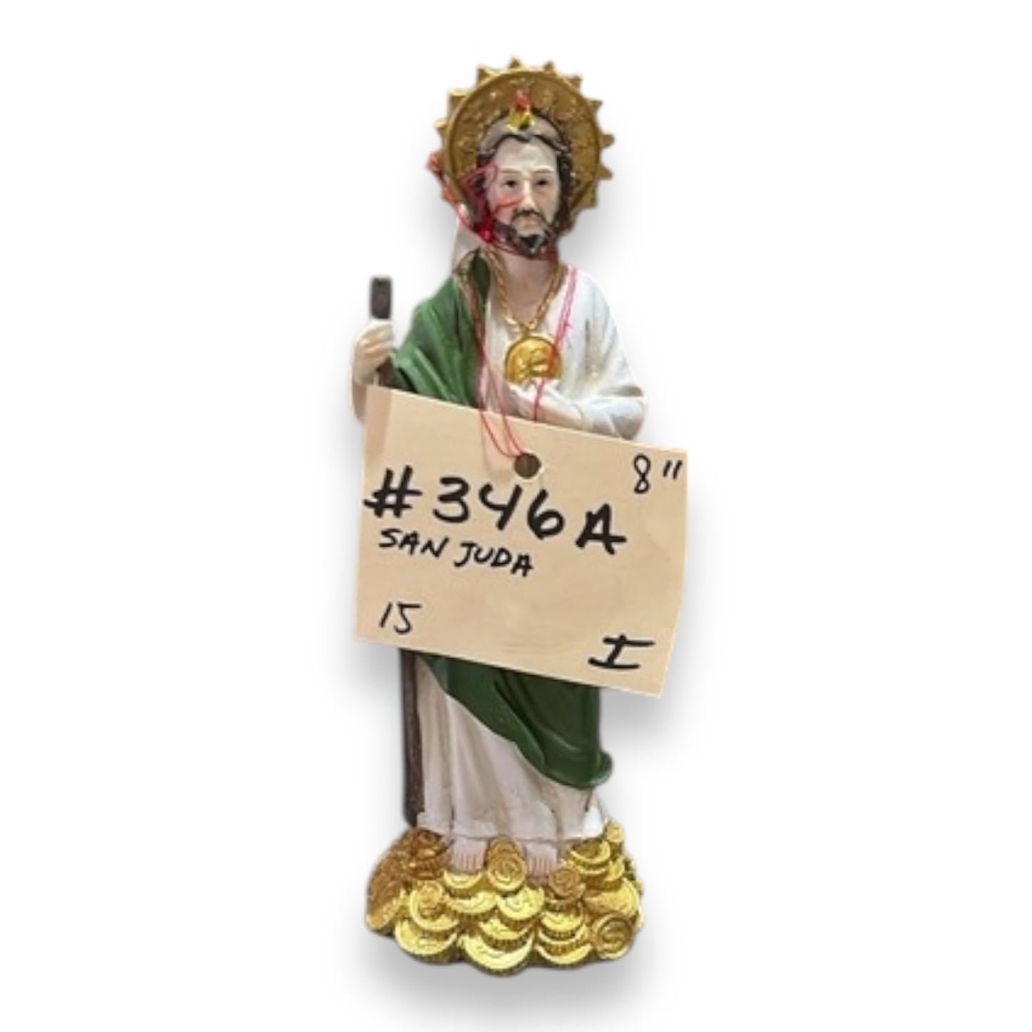 San Judas  –  Saint Jude Thaddaeus 8” Resin Figurine