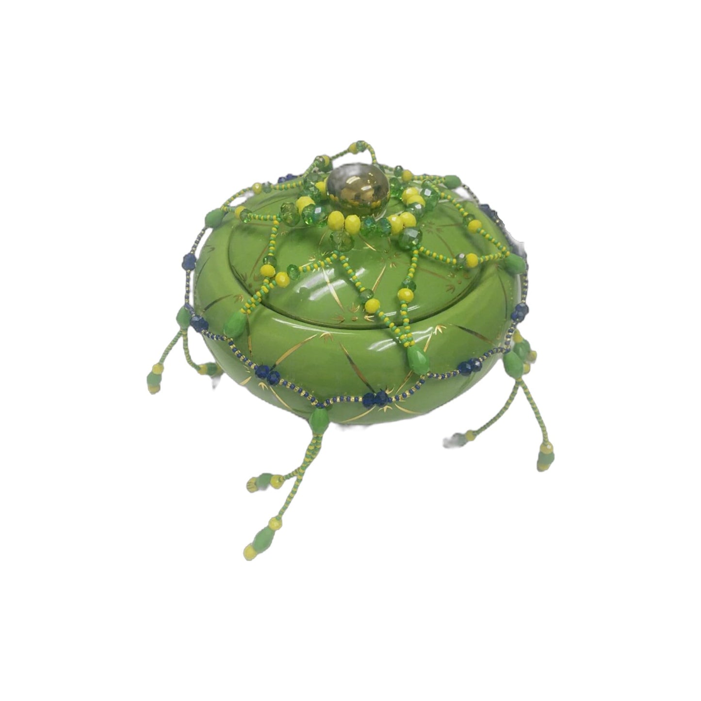 Orula Santeria  and Ochosi Soup Bowl Lid Decoration