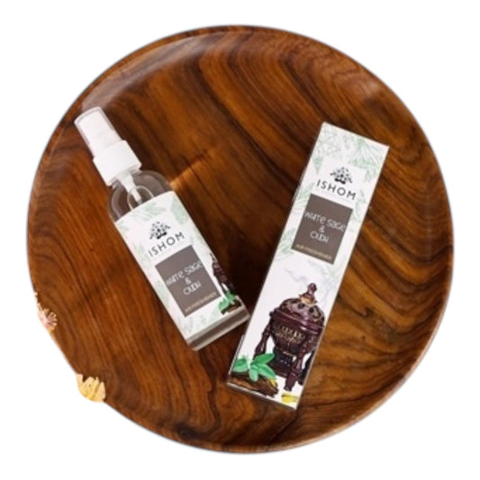 White Sage & Oudh Smudge Spray – 100 ML Smokeless Energy