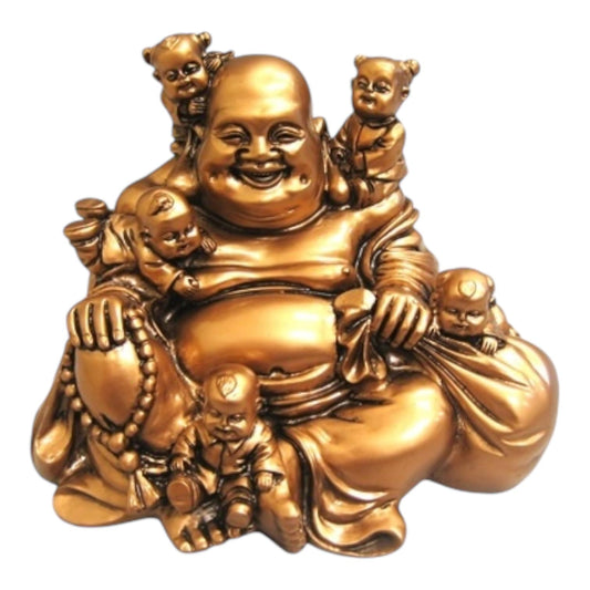 Buddha with Children  –  Religious Statue Figurine