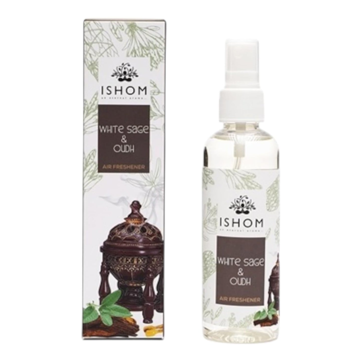 White Sage & Oudh Smudge Spray – 100 ML Smokeless Energy