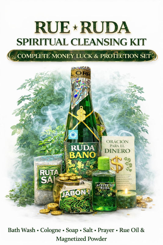 Rue Ruda Spiritual Cleansing Kit – Complete Money Luck &