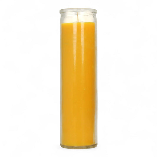 Prayer Candle 7 Day Yellow 8" Vela de Color Amarillo
