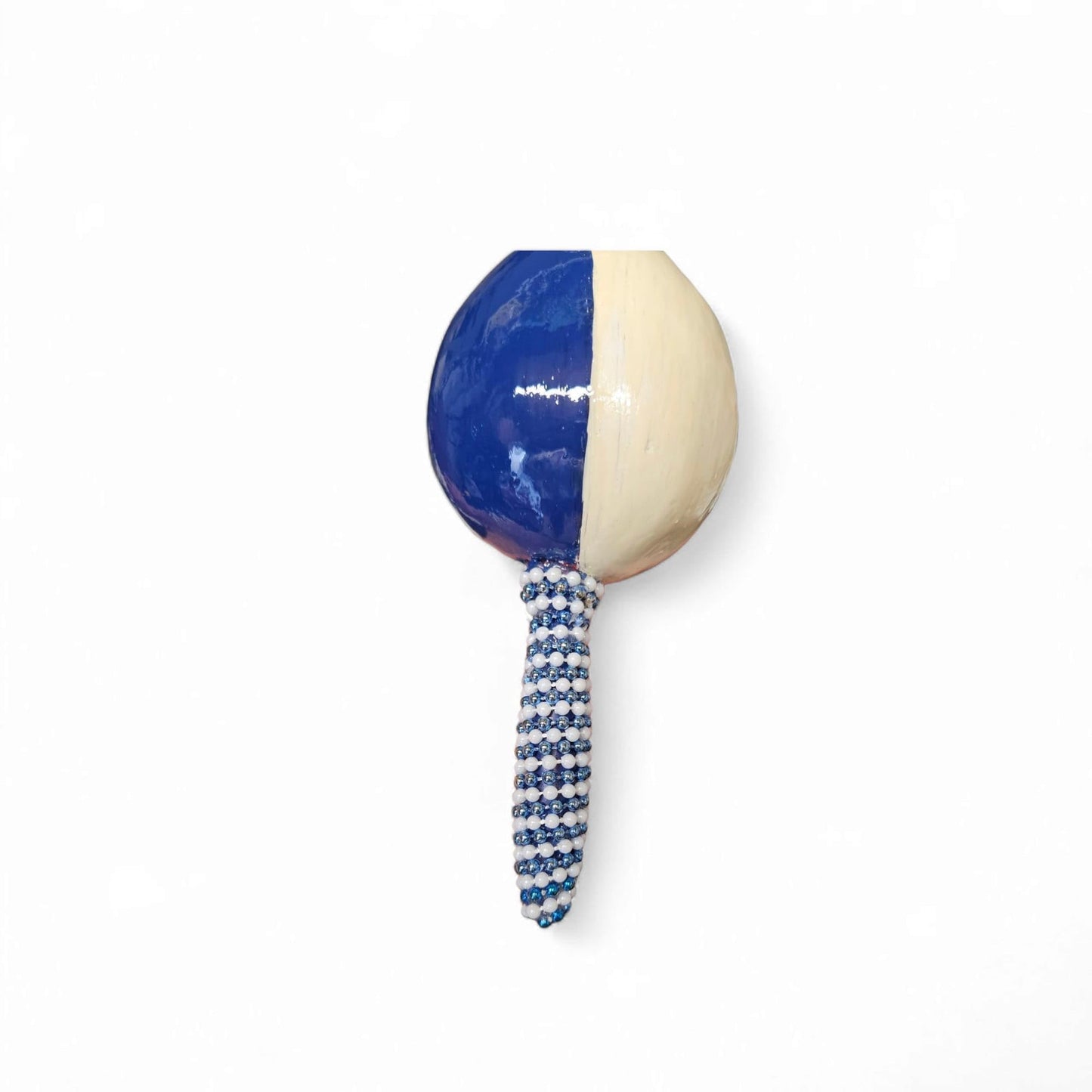 Yemaya Ritual Maraca – Handmade Shaker for Orisha, Santeria