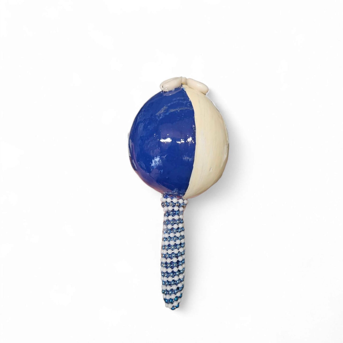 Yemaya Ritual Maraca – Handmade Shaker for Orisha, Santeria