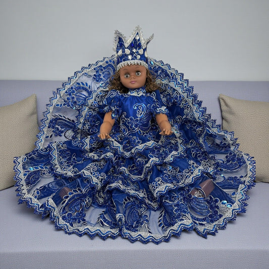 Yemaya Santeria Doll – Muñeca de Santería Azul para Orisha