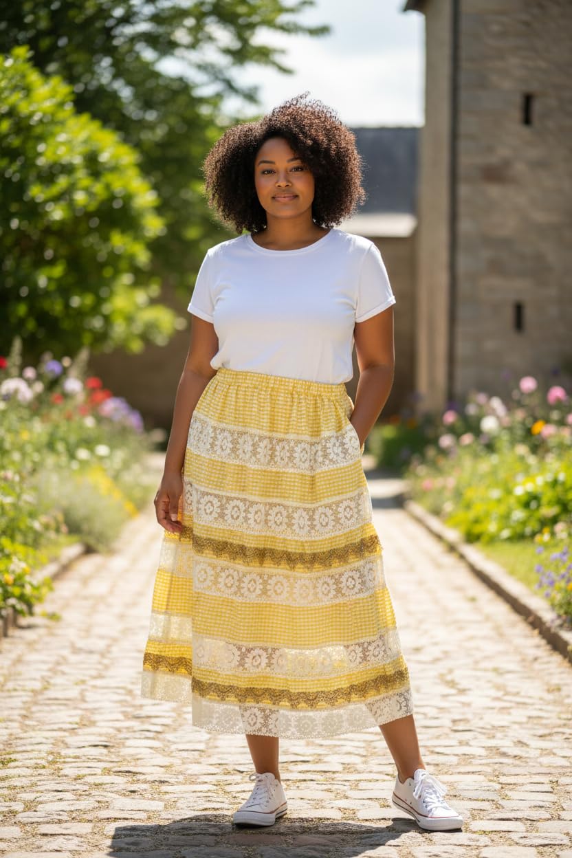 Oshun Falda Salla Amarilla Bordada de   –  Obatala Madre y