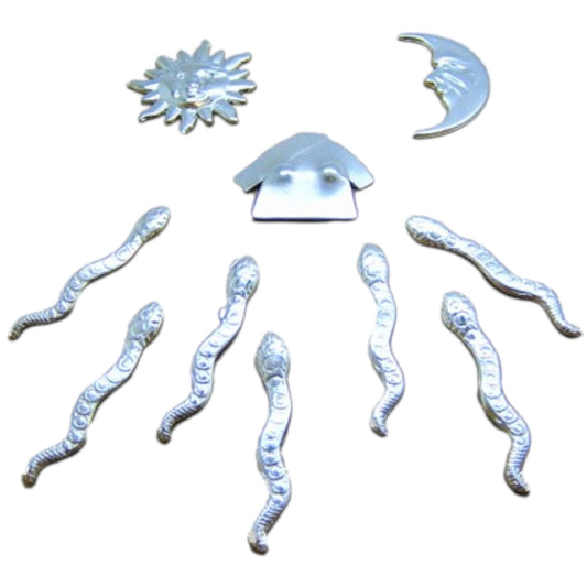 Nana Ritual Tool – 7 Snakes, Body, Sun, and Moon