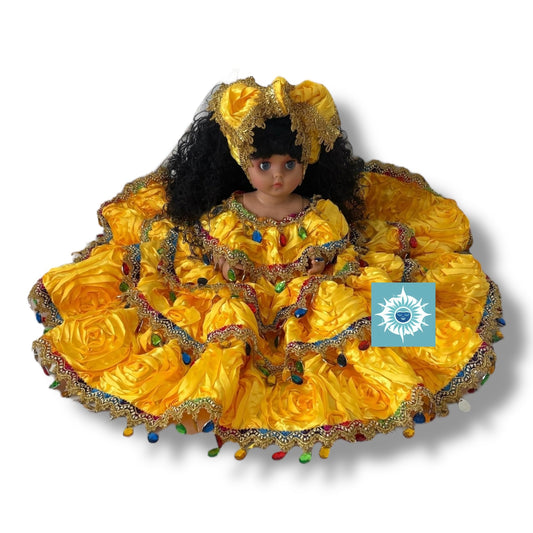 Oshun Muneca Jitana Santeria Doll Decoration Muñeca Yellow