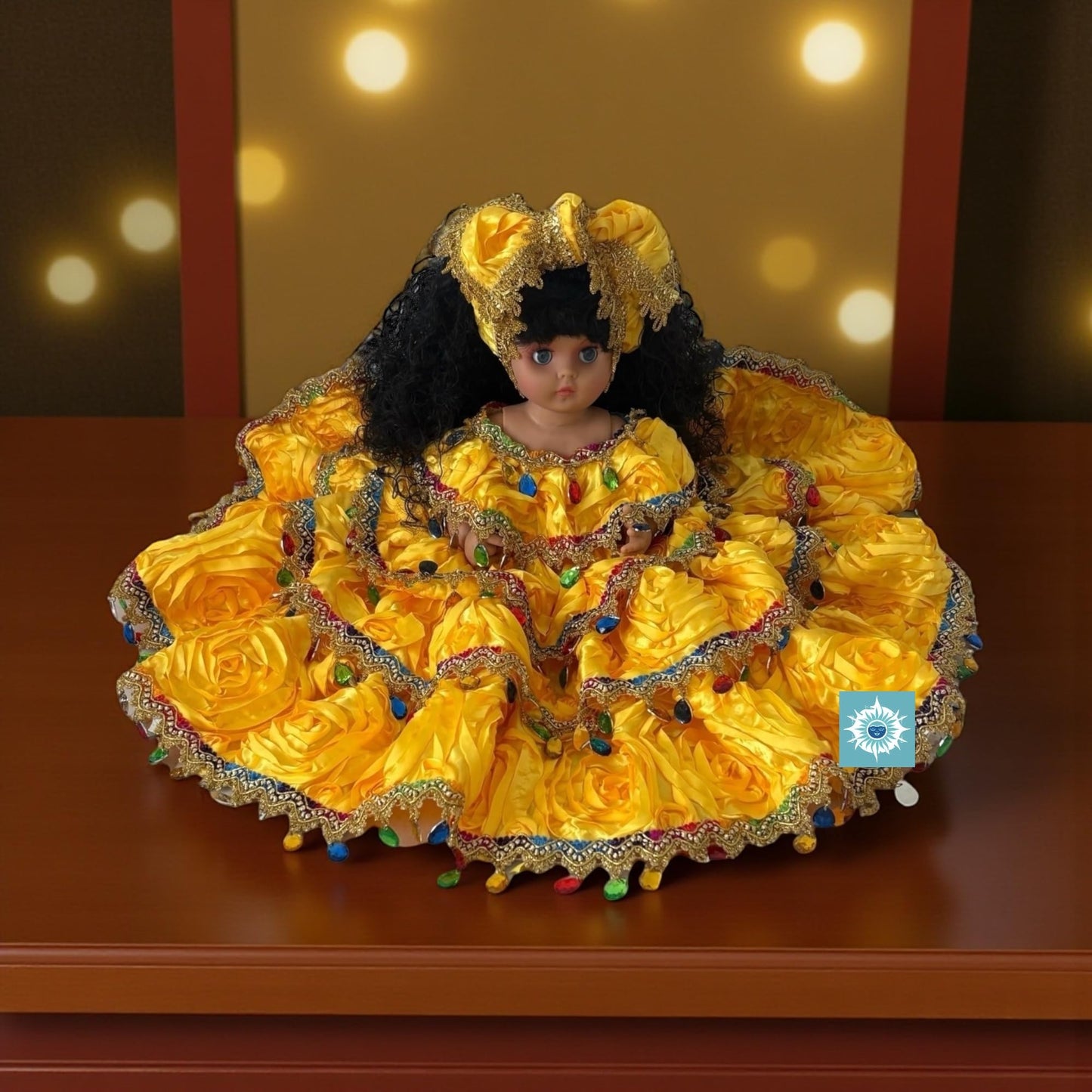 Oshun Muneca Jitana Santeria Doll Decoration Muñeca Yellow