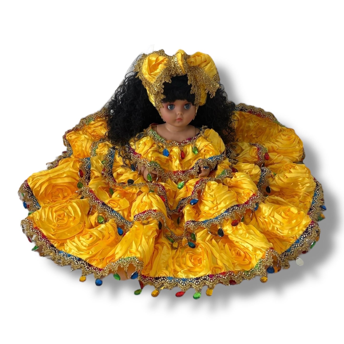 Oshun Muneca Jitana Santeria Doll Decoration Muñeca Yellow