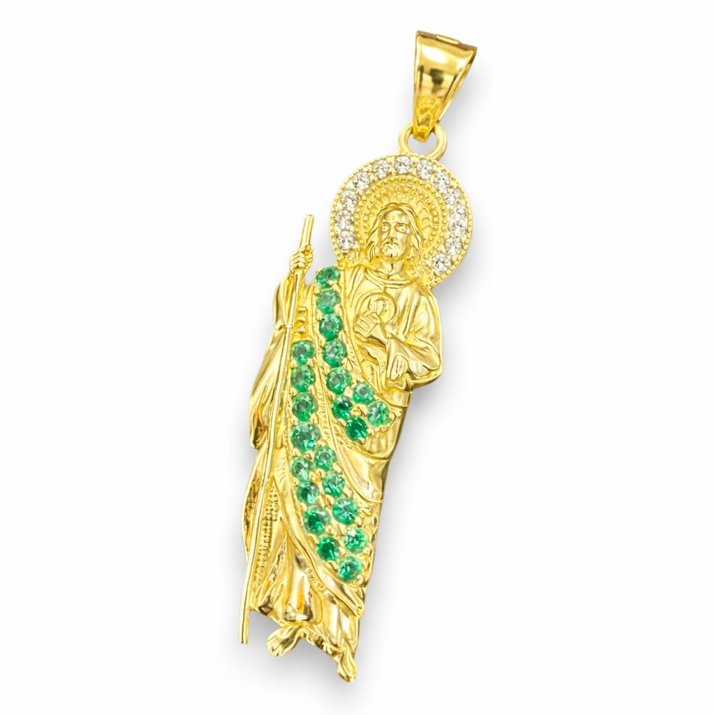 AURA 10K Gold Saint Jude Pendant Necklace – Gold San Judas