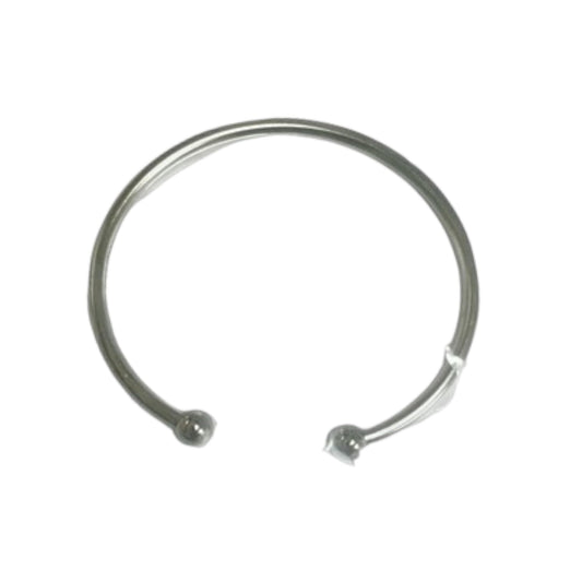 Obatala Bangle  –  Silver Colored Bracelet (Single) – 2.5