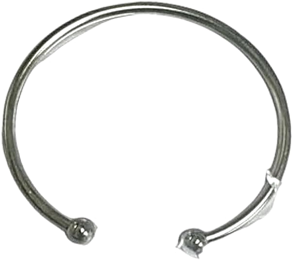 Obatala Bangle  –  Silver Colored Bracelet (Single) – 2.5