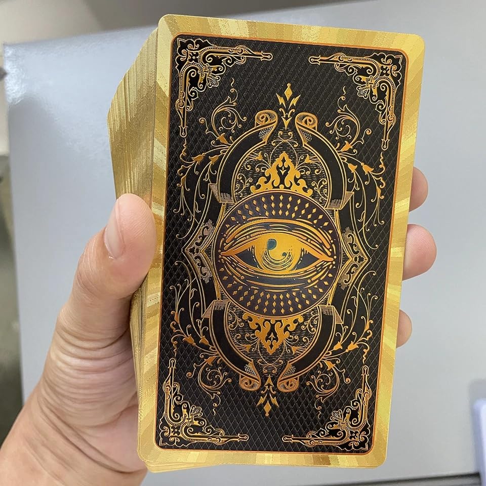Spanish and English Golden Foil Tarot Deck with Guidebook