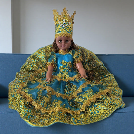 Yemaya Asesu Santeria Doll – Muñeca de Santería Azul