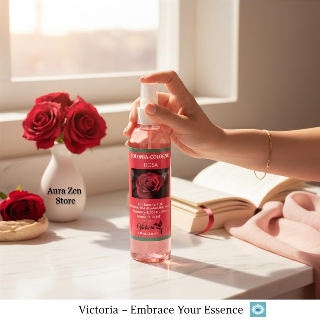 Rose Cologne 8 fl oz – Floral Rose Fragrance for Women &