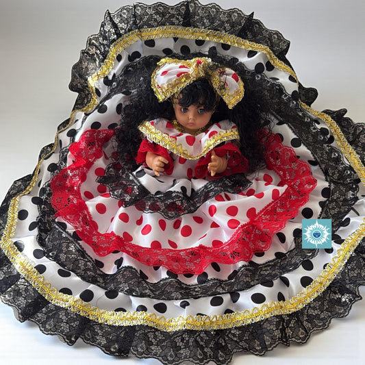 Santeria Gitana Doll Black Lace – Muneca Espiritual Yoruba
