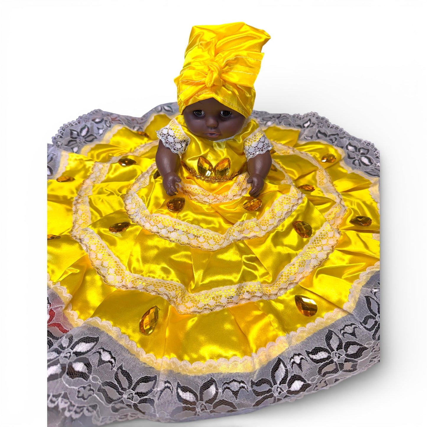 Oshun Ochun Doll Santeria – Yellow  Orisha Muñequita/Muñeca